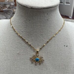 Gold Evil Eye Necklace